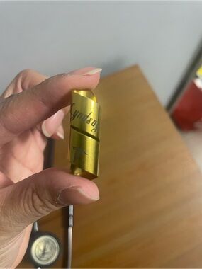 Gold Metallic color  Cable Slider Charm